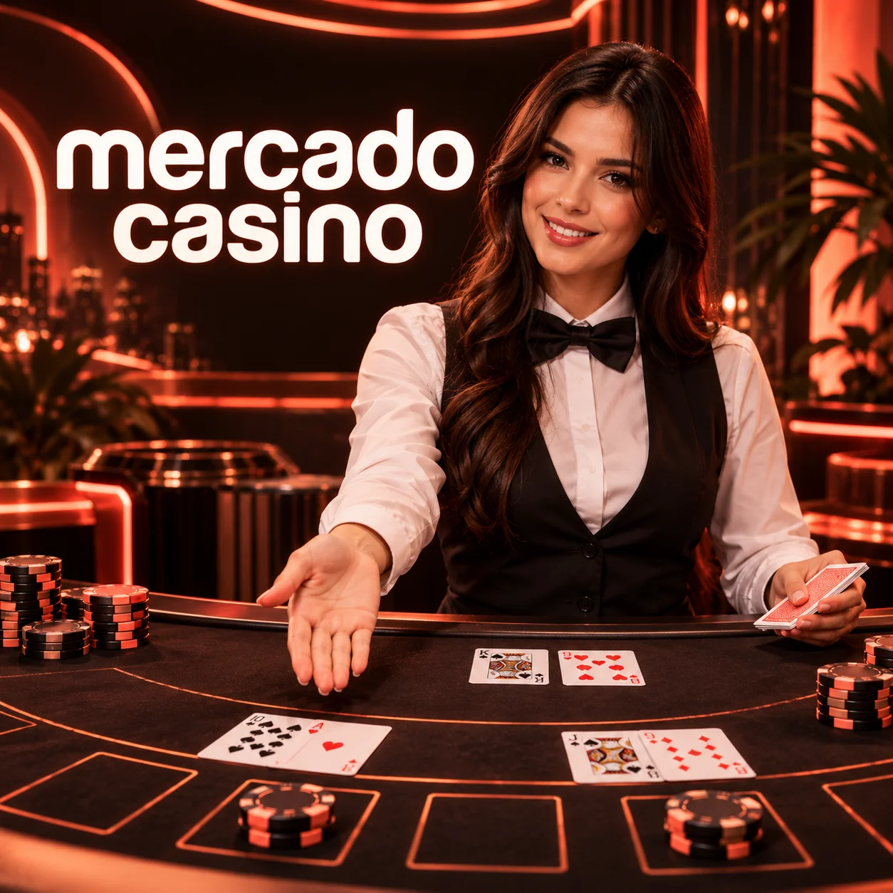 Ruleta y mesa en vivo en español